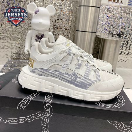 VERSACE TRIGRECA WHITE SNEAKERS - VS53