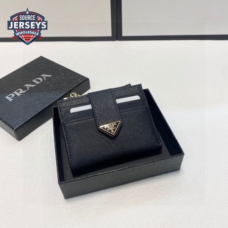 Prada Saffiano And Leather Card Holder