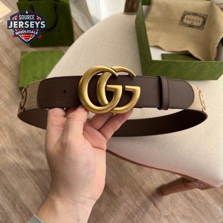 GUCCI DOUBLE G BUCKLE GG SUPREME CANVAS BELT
