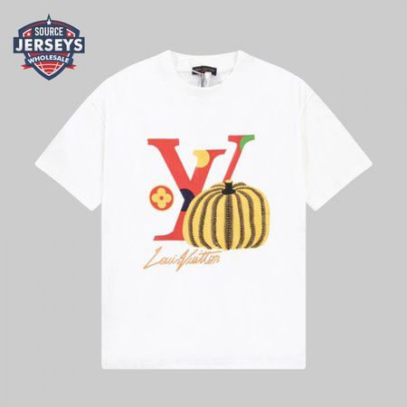 yayoi kusama joint series pumpkin print short-sleeved t-shirt white