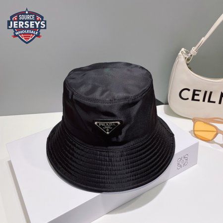 Prada Re-Nylon Bucket Hat Black Cap
