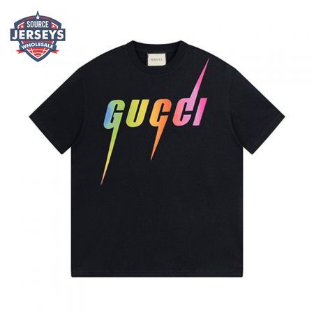 COTTON T-SHIRT WITH GUCCI BLADE PRINT