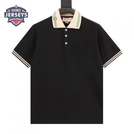 Gucci Interlocking G-collar Polo Shirt