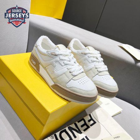 FENDI MATCH SUEDE & LEATHER SNEAKER