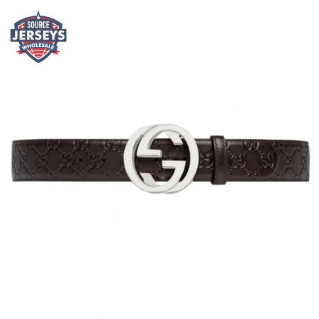 Gucci Guccissima Leather Interlocking GG Buckle Belt - BPR008