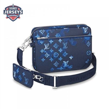 trio messenger ink watercoler cowhide leather - lmb011