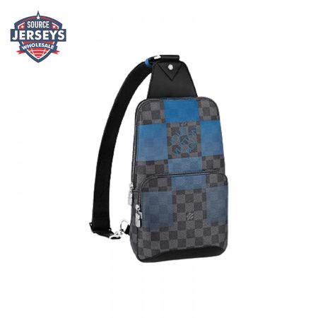 avenue sling bag blue damier graphite giant canvas lmb043