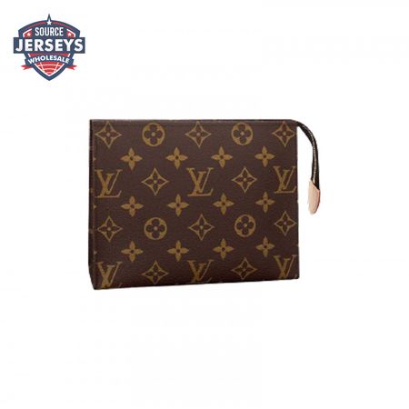 toiletry pouch 19 monogram canvas in brown lp48