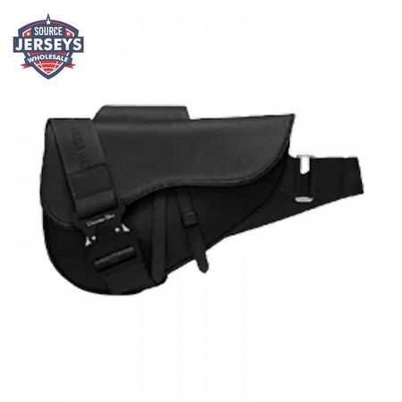 SADDLE BAG BLACK GRAINED CALFSKIN