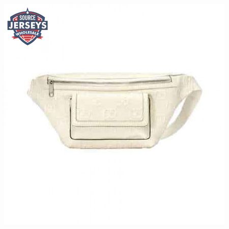 GG EMBOSSED BELT BAG IN WHITE GG EMBOSSED LEATHER - GBC13