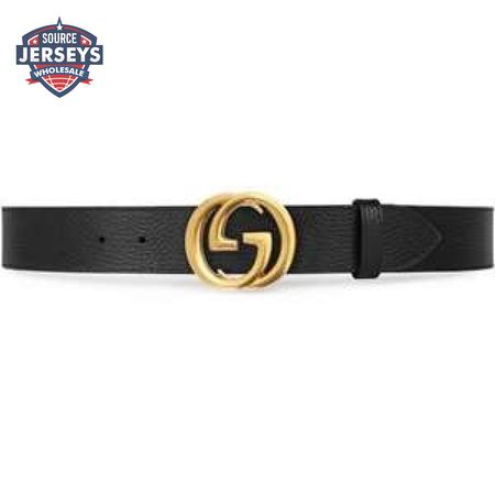 GUCCI MEN'S INTERLOCKING GG REVERSIBLE LEATHER BELT - B47