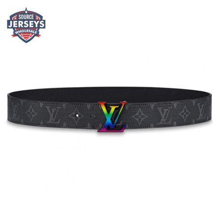 initiales reversible belt monogram eclipse taiga 40mm rainbow - b149