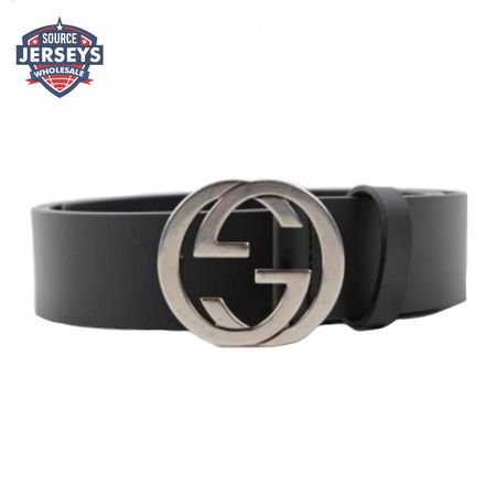 GUCCI INTERLOCKING-G LEATHER BELT - B12