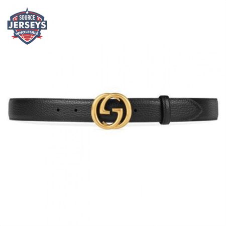 GUCCI INTERLOCKING GG LEATHER BELT - B33