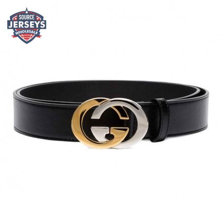 GUCCI GG LEATHER LOGO BELT - B6
