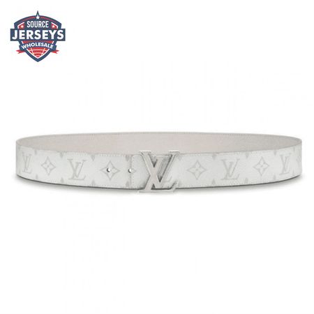 men's initiales 40mm reversible belt white - b127