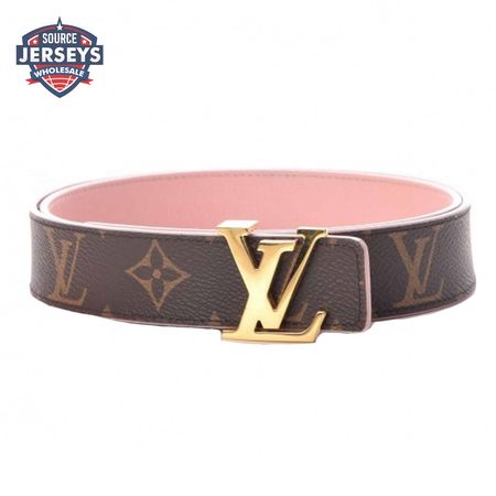 belt initiales reversible monogram rose poudre - b33