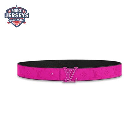 initiales 40mm reversible belt pink - b81