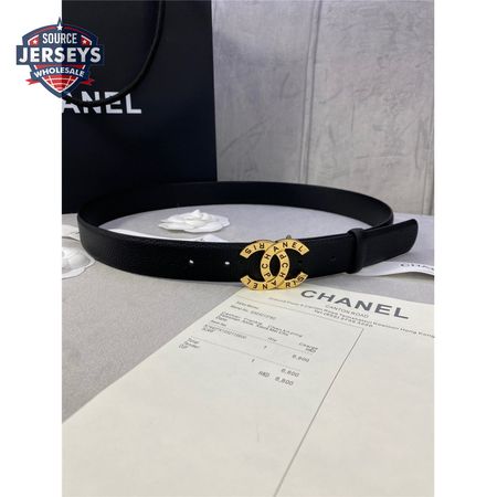 chanel logo classic belt