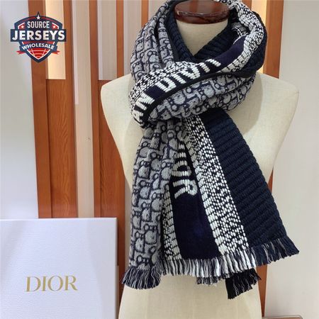 dior oblique print scarfs