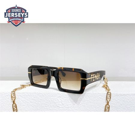 fendi classic luxury rectangular sunglasses