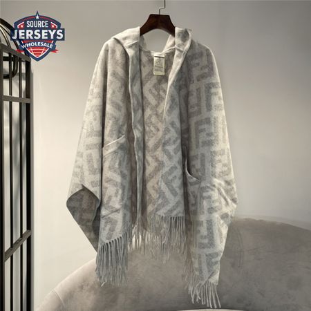 fendi ff cashmere hooded cloak