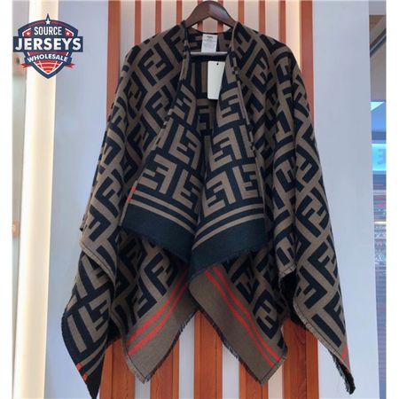 fendi ff poncho in multicolour