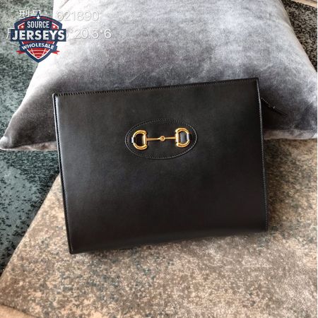 gucci 1955 Horsebit Pouch Clutch Bag black