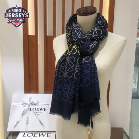 loewe anagram scarf in wool and cashmere