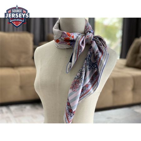 silk square scarf pink