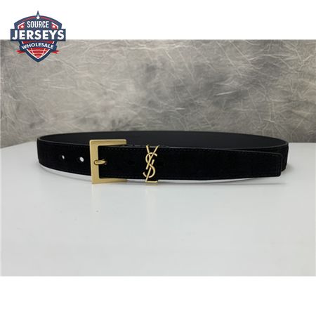 ysl leather belt