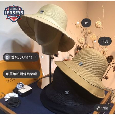 Wholesale CC design Fine straw woven hat bow