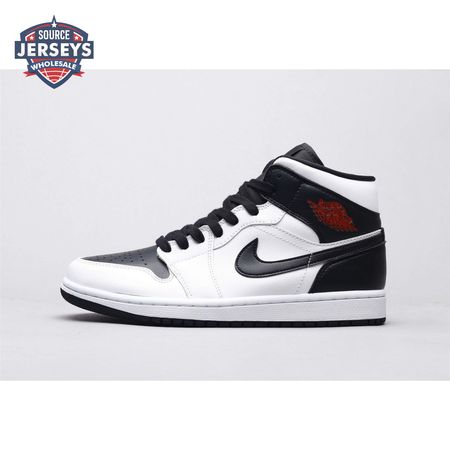Air Jordan 1 Mid Reverse Black Toe Men's