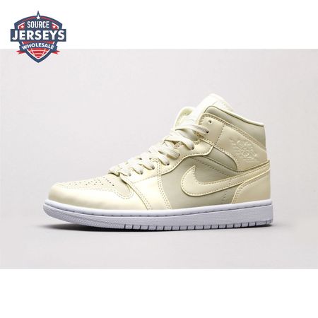 Air Jordan 1 MidGoose Feather Yellow Unisex