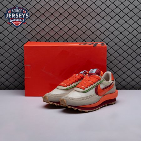 Nike LD Waffle CLOT Kiss of Death Net Orange Blaze DH1347-100 Unisex