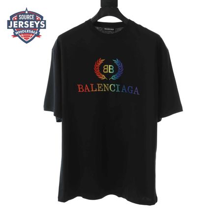 BALENCIAGA RAINBOW SHORT SLEEVE T SHIRT