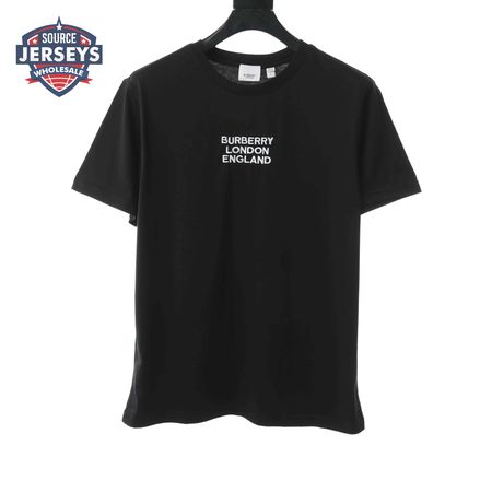BURBERRY LONDON EMBROIDERED LOGO T SHIRT