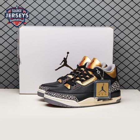 Air Jordan 3 Black Gold Men's