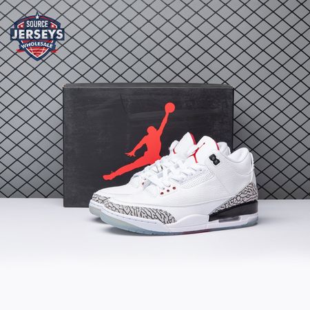 Jordan 3 Retro Free Throw Line White Cement 923096-101 Men's