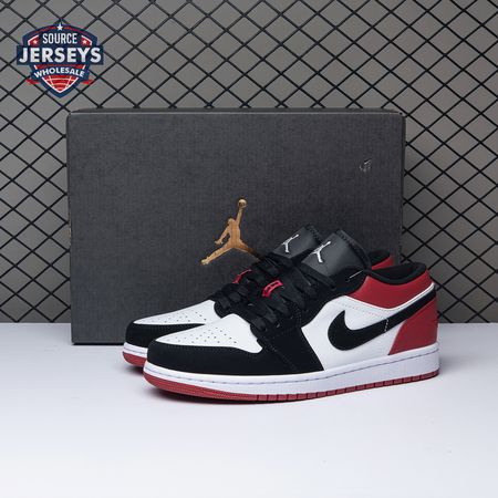 Jordan 1 Low Black Toe 553558-116 Unisex