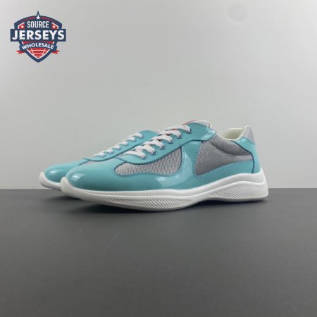 Prada America's Cup Blue Silver Sneakers