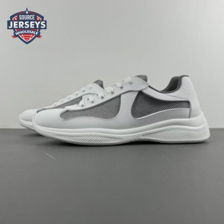 Prada America's Cup White Dark Gray Sneakers