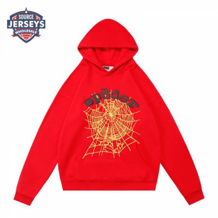 Sp5der Hoodies Red