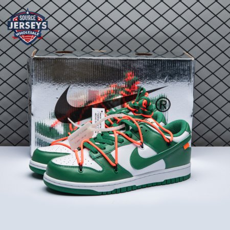 Off-White x Dunk Low 'Pine Green' Unisex