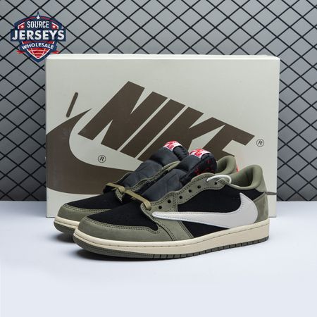 Travis Scott x Air Jordan 1 Low OG Black Olive DM7866-001 Unisex