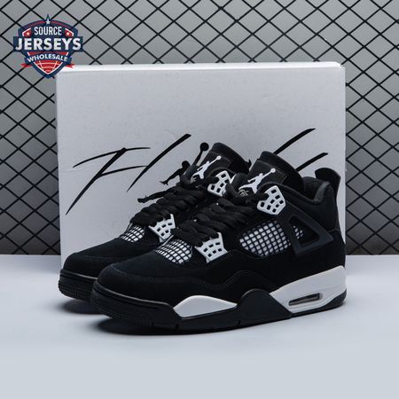 Air Jordan 4 Retro White Thunder FQ8138 001 Unisex