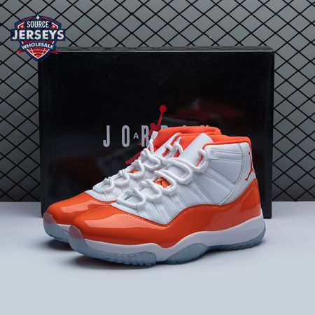 Air Jordan 11 Retro High 72-10 White Orange Men's