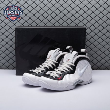 Nike Air Foamposite Pro White Black University Red 624041-103 Men's