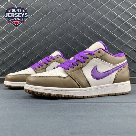 Jordan 1 Low Purple Mocha 553558-215 Unisex