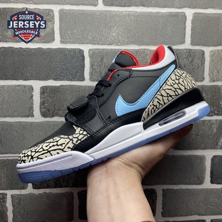 Jordan Legacy 312 Low Black Valor Blue CD7069-004 Unisex